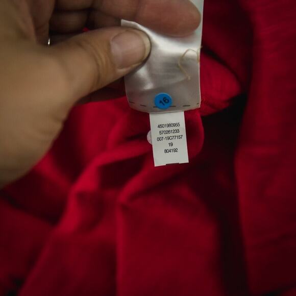 Chico's 3 Size XL Pink Cotton Slub Open Front Long Sleeve Tunic Cardigan Sweater - Picture 5 of 6